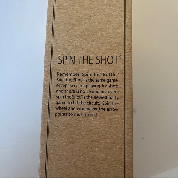 Barbuzzo Spin the Shot (Spin the Bottle) Drinking Game UT Brands NEW - Picture 2 of 2